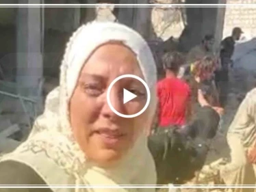 ناشطة حقوقية أمريكية توجّه نداء للرئيس ترامب من على أنقاض مجزرة معرة النعمان "وحدك من سيوقف هذا"!!