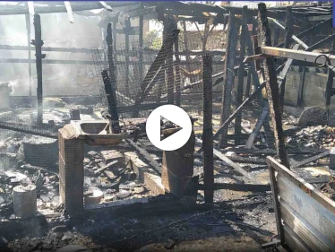 فيديو وصور || وفاة طفل وإصابات بحريق اندلع في مخيم لـ اللاجئين السوريين شمال لبنان