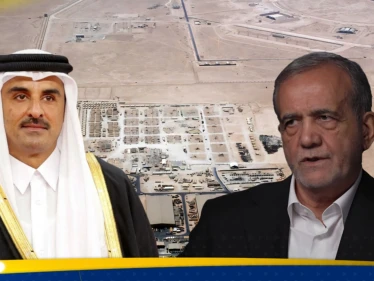 الرئيس الإيراني يكشف لأمير قطر سبب مهاجمة قاعدة "العديد" الأمريكية