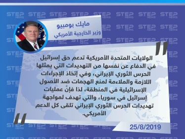 وزير الخارجية الأمريكي يعلن دعم بلاده لحق إسرائيل بالدفاع عن نفسها عبر مهاجمة إيران في سوريا