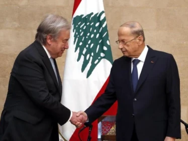 غوتيريش يكشف مضمون الرسالة التي حملها معه إلى لبنان.. وعون يؤكد له على أمرين هامين