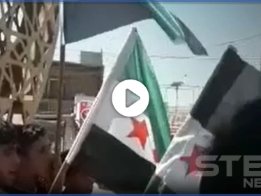 بالفيديو|| "دين محمد ما بدوم".. مظاهرة في بلدة سجو لمقاتلين موالين لتركيا يشتمون الدين