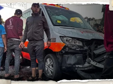 بالفيديو|| الجيش الإسرائيلي يعتقل جرحى فلسطينيين من داخل سيارة إسعاف