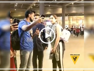 بالفيديو|| شاهد ردّة فعل ممثلة شهيرة أثناء تحرش أحد المعجبين بها