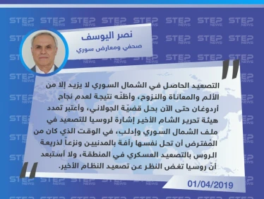 صحفي ومعارض سوري: التصعيد في الشمال السوري سببه فشل أردوغان في حل هيئة تحرير الشام