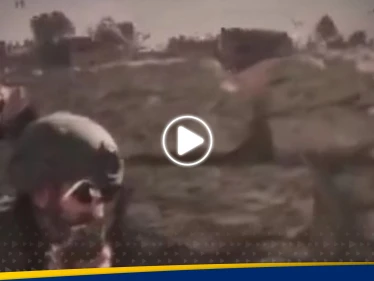 بالفيديو|| مردداً عبارة "مستفزة".. جندي إسرائيلي يفجر مسجداً ومباني في غزة بكبسة زر