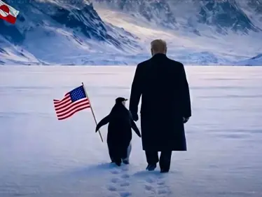 بطريق وترامب في غرينلاند… صورة من البيت الأبيض تشعل السخرية - وكالة ستيب نيوز