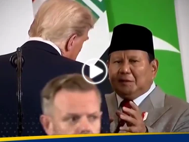 "ميكروفون مفتوح" يكشف ما طلبه رئيس إندونيسيا من ترامب في شرم الشيخ (فيديو)