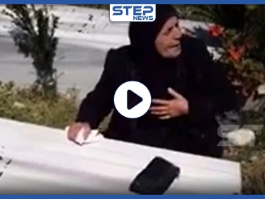 بالفيديو|| امرأة "علوية" تندب ابنها الذي قتل إلى جانب قوات النظام السوري بجسر الشغور