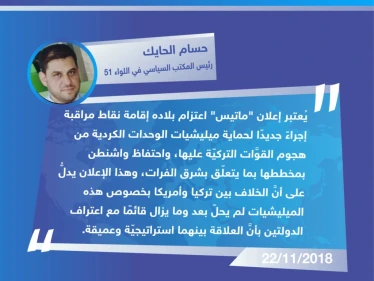 تصريح "حسام الحايك" رئيس المكتب السياسي في اللواء 51 العامل شمال شرقي حلب لوكالة "ستيب الإخبارية"