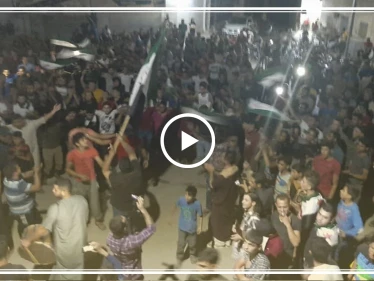 مظاهرات في مدن وبلدات ريفي إدلب وحلب ضد نظام الأسد وهيئة تحرير الشام (فيديو)