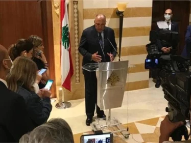 سامح شكري يتحدث عن هدف زيارته إلى لبنان ولقائه القادة السياسيين