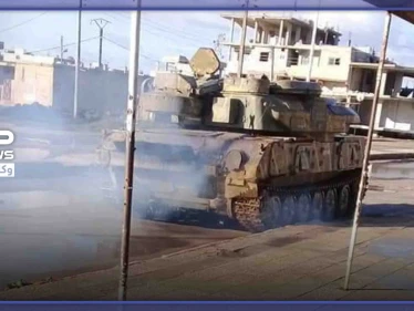 بفرقتين عسكريتين وفرع أمني وآليات ثقيلة.. النظام السوري يقتحم الصنمين بدرعا.. (صور)