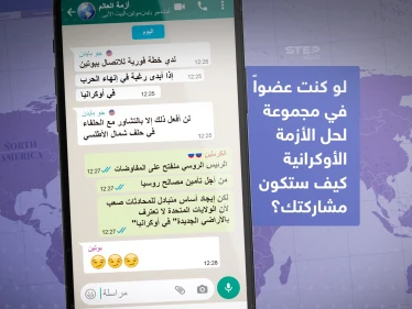 لو كنت عضواً في مجموعة لحل الأزمة الأوكرانية كيف ستكون مشاركتك؟