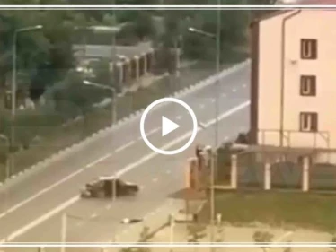 بالفيديو .. أحد عناصر "داعش" يهاجم مقر الرئيس الشيشاني في غروني !!