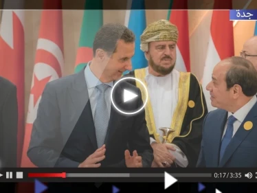 شاهد ردة فعل بشار الأسد لحظة لقائه السيسي لأول مرة بقمة جدة (فيديو)