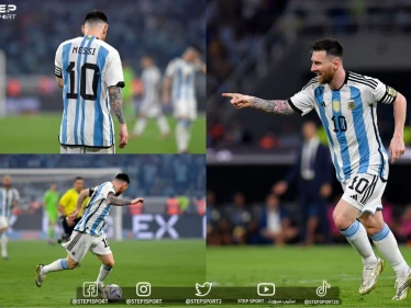 خلال 16 دقيقة... شاهد الهاتريك رقم 57 لـ ليونيل ميسي يحطم مع الأرجنتين