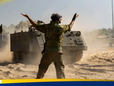 شاهد|| سرايا القدس والقسام تستهدفان آليات وجنود الجيش الإسرائيلي شرق غزة