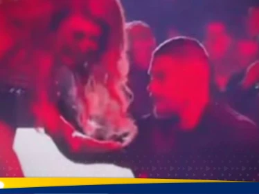 شاهد|| نوال الزغبي تسقط على المسرح بعد تعثرها بمكبرات الصوت.. ورد فعل سريع