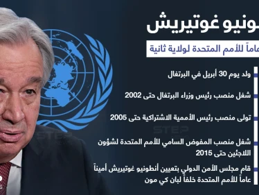 ماذا تعرف عن الأمين العام للأمم المتحدة "أنطونيو غوتيريش" الذي تمت إعادة انتخابه لـ 5 سنوات إضافية