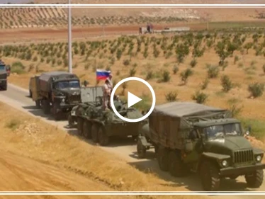 بالفيديو || قافلة عسكرية ضخمة للشرطة الروسية تصل مطار القامشلي، فما هدفها!