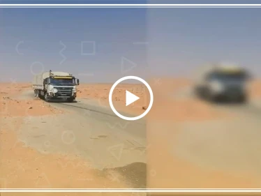 شاهد بالفيديو: لحظة وصول وفد الأمم المتحدة إلى مخيم الركبان