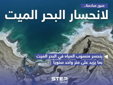 انحسار البحر الميت والتراجع الكبير في منسوبه