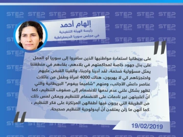 في محاولة من ميليشيا قسد للضغط على واشنطن والدول الأوروبية لاستعادة مقاتلي داعش المعتقلين، "إلهام أحمد" تُحّذر من تطرف أبناء مقاتلي التنظيم المعتقلين لديها