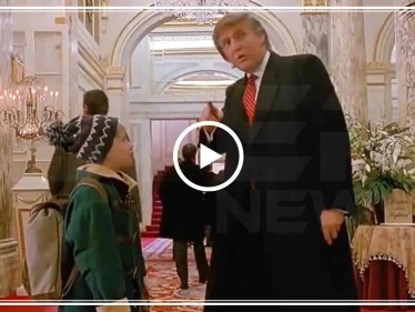 بالفيديو|| ترامب يظهر بدور ثانوي "كومبارس" بأحد الأفلام الشهيرة