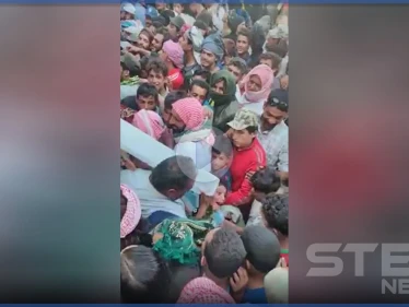 بالفيديو|| رغماً عن أنف كورونا.. طابور ضخم من أهالي دير الزور أمام محل لبيع الثلج