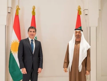 محمد بن زايد يلتقي رئيس إقليم كردستان لبحث عدّة ملفات