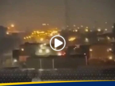شاهد|| استهداف السفارة الأمريكية في بغداد بوابل من الصواريخ.. وواشنطن توجه طلباً لبغداد