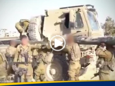 بالفيديو|| الجيش الإسرائيلي ينشر مشاهد لما وجده بأحد مخازن الفصائل الفلسطينية بغزة