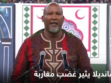 شاهد|| حفيد مانديلا من الجزائر يثير غضب مغاربة.. والسبب وصفه للصحراء الغربية