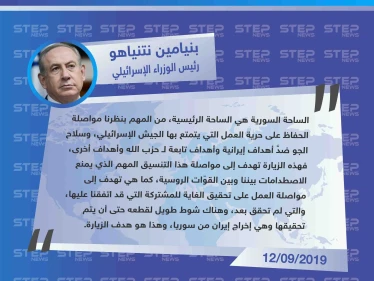 قبيل وصوله إلى موسكو، نتنياهو يكشف عن مطالب إسرائيل من روسيا بشأن التواجد الإيراني في سوريا