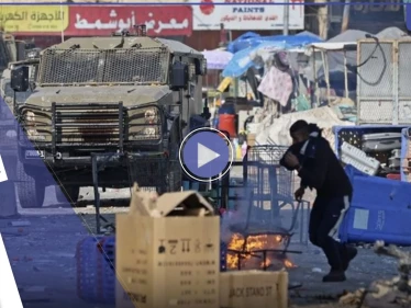 تحت وابل من الحجارة.. الجيش الإسرائيلي ينسحب من نابلس ويُصدر بياناً بعد الاقتحام (فيديو)