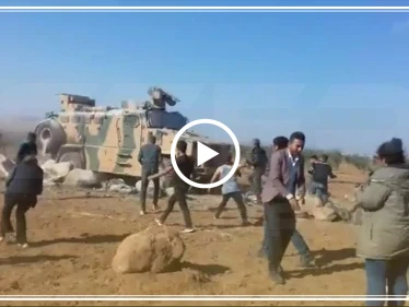 فيديو|| قتلى وإصابات خلال قطع طريق الدوريّة الروسية التركية الخامسة بمنطقة شرق الفرات
