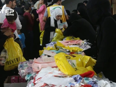 مشاهد من حفل تكريم ذوي الشهداء في عيد الفطر بمدينة الباب في ريف حلب
