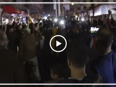 مظاهرة مسائية ضد حكومة الإنقاذ وهيئة تحرير الشام في إدلب