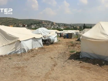 أوضاع إنسانية صعبة يعيشها نازحو جبل شحشبو في مخيم دلبيا بريف إدلب الغربي