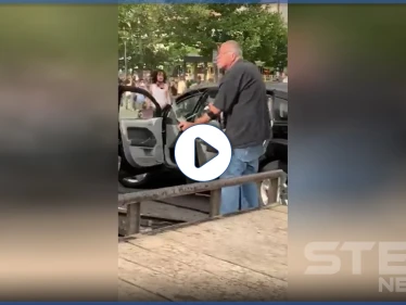 بالفيديو || شبيح يظن نفسه "روبن هود" بـ المظاهرات الأمريكية.. والحرس الوطني يحسب نفسه بسوريا