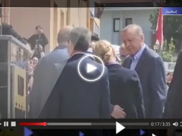 بالفيديو|| مرشحا الرئاسة التركية أردوغان وكليجدار أوغلو يدليان بصوتيهما في الانتخابات