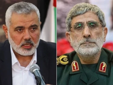 قائد فيلق القدس الإيراني يتصل باسماعيل هنية وتبادل لـ"الإشادات" تزامناً مع قصف غزة