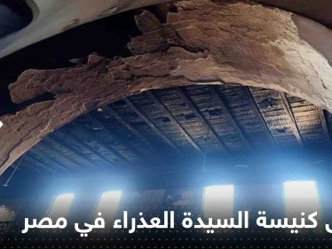بالفيديو|| احتراق كنيسة السيدة العذراء في مصر.. وكاميرا المراقبة توثق الحادثة