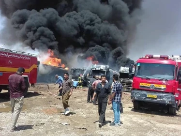حريق آخر في مصنع للبتروكيماويات جنوب غربي إيران