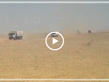 خاص| قافلة الأمم المتحدة تخرج من مخيم الركبان بعد زيارةٍ دامت 5 أيام (فيديو)