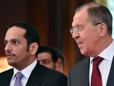 وزير الخارجية القطري يؤكد على سُبل الحل الوحيدة في سوريا بعد لقائه بلافروف