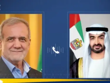 رئيس الإمارات يجري اتصالا هاتفيا مع رئيس إيران - وكالة ستيب نيوز
