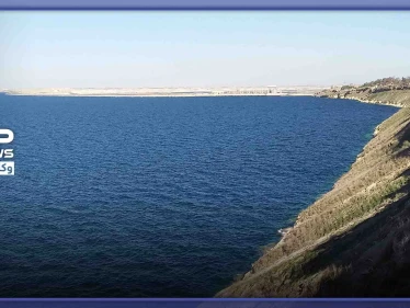 صور تظهر جانب من بحيرة الفرات وسد الفرات بمدينة الطبقة بريف الرقة الغربي