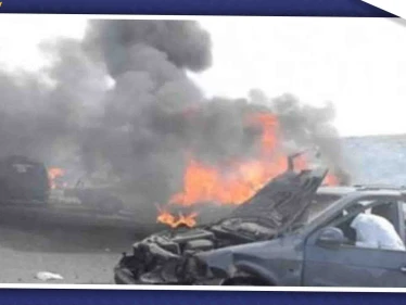 انفجار عبوة ناسفة بحافلة مبيت للحرس الجمهوري بمدينة قدسيا